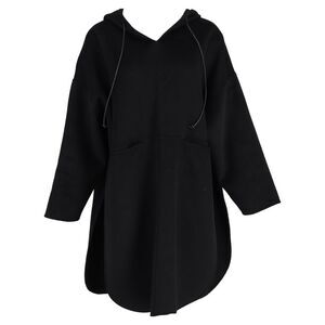 Totême Pullover Coat in Black Cashmere